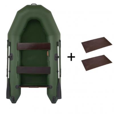 Лодка ПВХ Tulin Легенда 2800 PRO с фанерными вставками под мотор Лодка ПВХ Tulin Легенда 2800 PRO с фанерными вставками под мотор